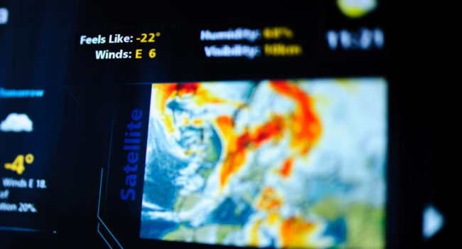 Digital weather forecast weather-forecast